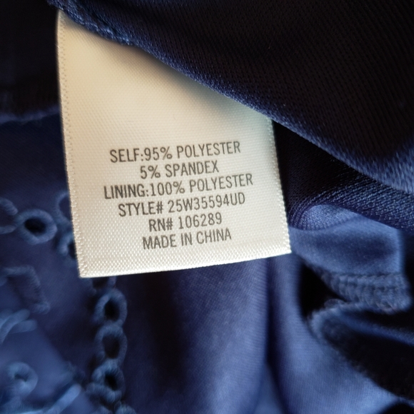 Francesca's mi ami Blue Eyelet Trim Mini Dress - Picture 11 of 11